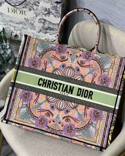 christian dior leather bag|Christian Dior tote bag colorful.